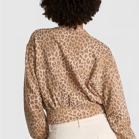 VS PINK IVY FLEECE CROPPED CARDIGAN - Picture 2 of 6